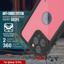 Cargar imagen en el visor de la galería, Funda impermeable IP68 para iPhone 16 Pro, Punkcase [rosa] [Serie StudStar] [Ajuste fino] [A prueba de suciedad]

