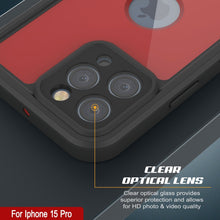 Load image into Gallery viewer, Funda impermeable IP68 para iPhone 16 Pro, Punkcase [Roja] [Serie StudStar] [Ajuste ajustado]
