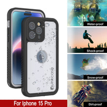 Cargar imagen en el visor de la galería, Funda impermeable IP68 para iPhone 16 Pro, Punkcase [blanca] [Serie StudStar] [Ajuste fino] [A prueba de suciedad]
