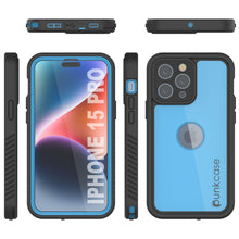Cargar imagen en el visor de la galería, Funda impermeable IP68 para iPhone 16 Pro, Punkcase [Azul claro] [Serie StudStar] [Ajuste fino] [A prueba de suciedad]
