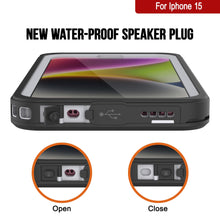 Cargar imagen en el visor de la galería, Carcasa resistente al agua para iPhone 15, Punkcase [Extreme Series], con protector de pantalla incorporado [Blanco].
