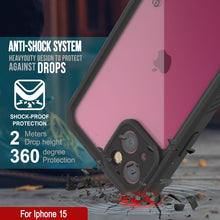 Load image into Gallery viewer, Funda impermeable IP68 para iPhone 16, Punkcase [Transparente] [Serie StudStar] [Ajuste fino] [A prueba de suciedad]
