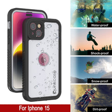 Load image into Gallery viewer, Funda impermeable IP68 para iPhone 16, Punkcase [blanca] [Serie StudStar] [Ajuste fino] [A prueba de suciedad]
