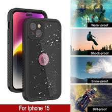Load image into Gallery viewer, Funda impermeable IP68 para iPhone 16, Punkcase [Negra] [Serie StudStar] [Ajuste ajustado]
