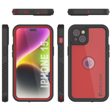 Load image into Gallery viewer, Funda impermeable IP68 para iPhone 16, Punkcase [Roja] [Serie StudStar] [Ajuste ajustado]

