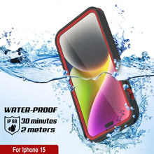Load image into Gallery viewer, Funda impermeable IP68 para iPhone 16, Punkcase [Roja] [Serie StudStar] [Ajuste ajustado]
