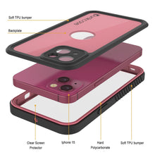 Load image into Gallery viewer, Funda impermeable IP68 para iPhone 16, Punkcase [rosa] [Serie StudStar] [Ajuste fino] [A prueba de suciedad]
