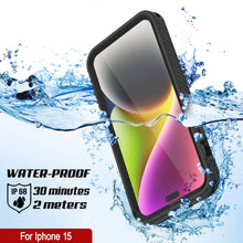 Load image into Gallery viewer, Funda impermeable IP68 para iPhone 16, Punkcase [Negra] [Serie StudStar] [Ajuste ajustado]
