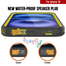 Cargar imagen en el visor de la galería, Funda impermeable para iPhone 16, Punkcase [Extreme Series] Armor Cover con protector de pantalla incorporado [Amarillo]
