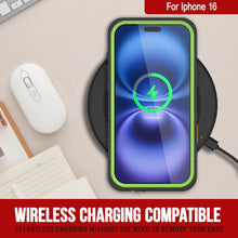 Cargar imagen en el visor de la galería, Funda impermeable para iPhone 16, Punkcase [Extreme Series] Armor Cover con protector de pantalla incorporado [Verde claro]
