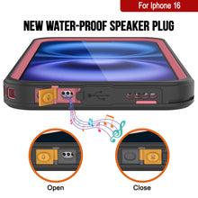 Cargar imagen en el visor de la galería, Funda impermeable para iPhone 16, Punkcase [Extreme Series] Armor Cover con protector de pantalla incorporado [rosa]
