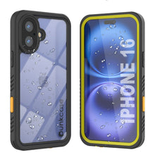 Cargar imagen en el visor de la galería, Funda impermeable para iPhone 16, Punkcase [Extreme Series] Armor Cover con protector de pantalla incorporado [Amarillo]
