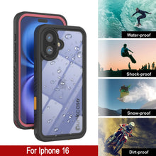 Cargar imagen en el visor de la galería, Funda impermeable para iPhone 16, Punkcase [Extreme Series] Armor Cover con protector de pantalla incorporado [rosa]
