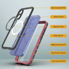 Cargar imagen en el visor de la galería, Funda impermeable para iPhone 16+ Plus, Punkcase SpikeStar Pink Series | Funda fina de 2 m sumergible IP68
