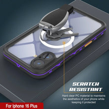 Cargar imagen en el visor de la galería, Funda impermeable para iPhone 16+ Plus, Punkcase SpikeStar Purple Series | Funda fina de 2 m sumergible IP68

