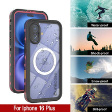 Cargar imagen en el visor de la galería, Funda impermeable para iPhone 16+ Plus, Punkcase SpikeStar Pink Series | Funda fina de 2 m sumergible IP68

