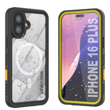 Cargar imagen en el visor de la galería, Funda impermeable para iPhone 16 Plus, Punkcase [Extreme Mag Series] Armor Cover con protector de pantalla incorporado [Amarillo]
