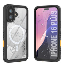 Cargar imagen en el visor de la galería, Funda impermeable para iPhone 16 Plus, Punkcase [Extreme Mag Series] Armor Cover con protector de pantalla incorporado [Negro]
