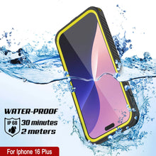 Cargar imagen en el visor de la galería, Funda impermeable para iPhone 16 Plus, Punkcase [Extreme Mag Series] Armor Cover con protector de pantalla incorporado [Amarillo]
