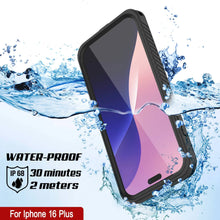 Cargar imagen en el visor de la galería, Funda impermeable para iPhone 16 Plus, Punkcase [Extreme Mag Series] Armor Cover con protector de pantalla incorporado [Negro]
