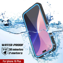 Cargar imagen en el visor de la galería, Funda impermeable para iPhone 16 Plus, Punkcase [Extreme Mag Series] Armor Cover con protector de pantalla incorporado [azul]
