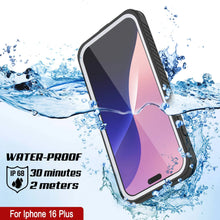Cargar imagen en el visor de la galería, Funda impermeable para iPhone 16 Plus, Punkcase [Extreme Mag Series] Armor Cover con protector de pantalla incorporado [blanco]
