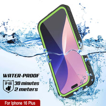 Cargar imagen en el visor de la galería, Funda impermeable para iPhone 16 Plus, Punkcase [Extreme Mag Series] Armor Cover con protector de pantalla incorporado [Verde]
