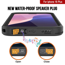 Cargar imagen en el visor de la galería, Funda impermeable para iPhone 16 Plus, Punkcase [Extreme Mag Series] Armor Cover con protector de pantalla incorporado [Negro]
