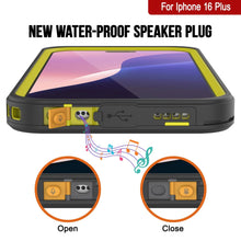 Cargar imagen en el visor de la galería, Funda impermeable para iPhone 16 Plus, Punkcase [Extreme Mag Series] Armor Cover con protector de pantalla incorporado [Amarillo]
