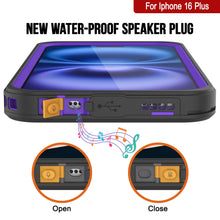 Cargar imagen en el visor de la galería, Funda impermeable para iPhone 16 Plus, Punkcase [Extreme Series] Armor Cover con protector de pantalla incorporado [púrpura]
