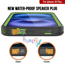 Cargar imagen en el visor de la galería, Funda impermeable para iPhone 16 Plus, Punkcase [Extreme Series] Armor Cover con protector de pantalla incorporado [Verde claro]

