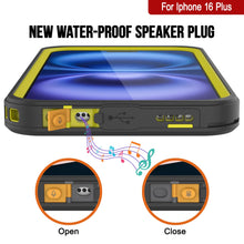 Cargar imagen en el visor de la galería, Funda impermeable para iPhone 16 Plus, Punkcase [Extreme Series] Armor Cover con protector de pantalla incorporado [Amarillo]
