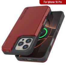 Load image into Gallery viewer, Estuche de batería para iPhone 16 Pro, batería externa PunkJuice de 5000 mAh con carga rápida MagSafe y protector de pantalla | [Rojo]
