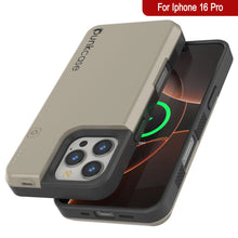 Cargar imagen en el visor de la galería, Estuche de batería para iPhone 16 Pro, batería externa PunkJuice de 5000 mAh con carga rápida MagSafe y protector de pantalla | [Dorado]
