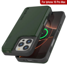 Cargar imagen en el visor de la galería, Estuche de batería para iPhone 16 Pro Max, batería externa PunkJuice MagSafe de 8000 mAh con carga rápida y protector de pantalla | [Verde]
