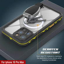 Cargar imagen en el visor de la galería, Funda impermeable para iPhone 16 Pro Max, Punkcase SpikeStar Yellow Series | Funda fina de 2 m sumergible IP68
