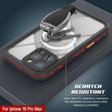 Cargar imagen en el visor de la galería, Funda impermeable para iPhone 16 Pro Max, Punkcase SpikeStar Red Series | Ajuste fino, 2 m, sumergible, IP68
