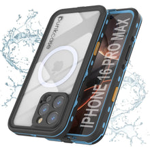 Cargar imagen en el visor de la galería, Funda impermeable para iPhone 16 Pro Max, Punkcase SpikeStar Light-Blue Series | Funda fina de 2 m sumergible IP68
