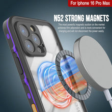 Cargar imagen en el visor de la galería, Funda impermeable para iPhone 16 Pro Max, Punkcase SpikeStar Purple Series | Ajuste fino, 2 m, sumergible, IP68
