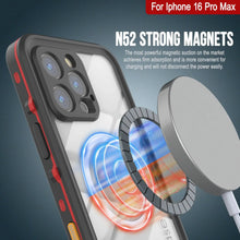 Cargar imagen en el visor de la galería, Funda impermeable para iPhone 16 Pro Max, Punkcase SpikeStar Red Series | Ajuste fino, 2 m, sumergible, IP68
