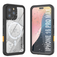 Cargar imagen en el visor de la galería, Funda impermeable para iPhone 16 Pro Max, Punkcase [Extreme Mag Series] Armor Cover con protector de pantalla incorporado [gris]
