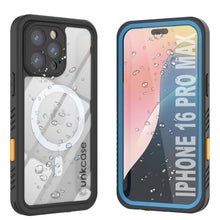 Cargar imagen en el visor de la galería, Funda impermeable para iPhone 16 Pro Max, Punkcase [Extreme Mag Series] Armor Cover con protector de pantalla incorporado [azul]

