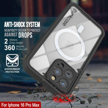 Cargar imagen en el visor de la galería, Funda impermeable para iPhone 16 Pro Max, Punkcase [Extreme Mag Series] Armor Cover con protector de pantalla incorporado [azul]
