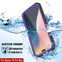 Cargar imagen en el visor de la galería, Productos Funda impermeable para iPhone 16 Pro Max, Punkcase [Extreme Mag Series] Armor Cover con protector de pantalla incorporado [púrpura]
