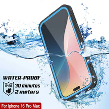 Cargar imagen en el visor de la galería, Funda impermeable para iPhone 16 Pro Max, Punkcase [Extreme Mag Series] Armor Cover con protector de pantalla incorporado [azul]
