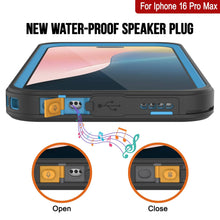 Cargar imagen en el visor de la galería, Funda impermeable para iPhone 16 Pro Max, Punkcase [Extreme Mag Series] Armor Cover con protector de pantalla incorporado [azul]

