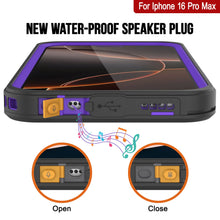 Cargar imagen en el visor de la galería, Funda impermeable para iPhone 16 Pro Max, Punkcase [Extreme Series] Armor Cover con protector de pantalla incorporado [púrpura]
