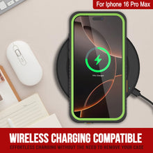 Cargar imagen en el visor de la galería, Productos Funda impermeable para iPhone 16 Pro Max, Punkcase [Extreme Series] Armor Cover con protector de pantalla incorporado [Verde claro]
