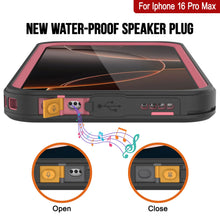 Cargar imagen en el visor de la galería, Funda impermeable para iPhone 16 Pro Max, Punkcase [Extreme Series] Armor Cover con protector de pantalla incorporado [rosa]
