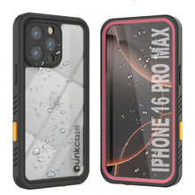 Cargar imagen en el visor de la galería, Funda impermeable para iPhone 16 Pro Max, Punkcase [Extreme Series] Armor Cover con protector de pantalla incorporado [rosa]
